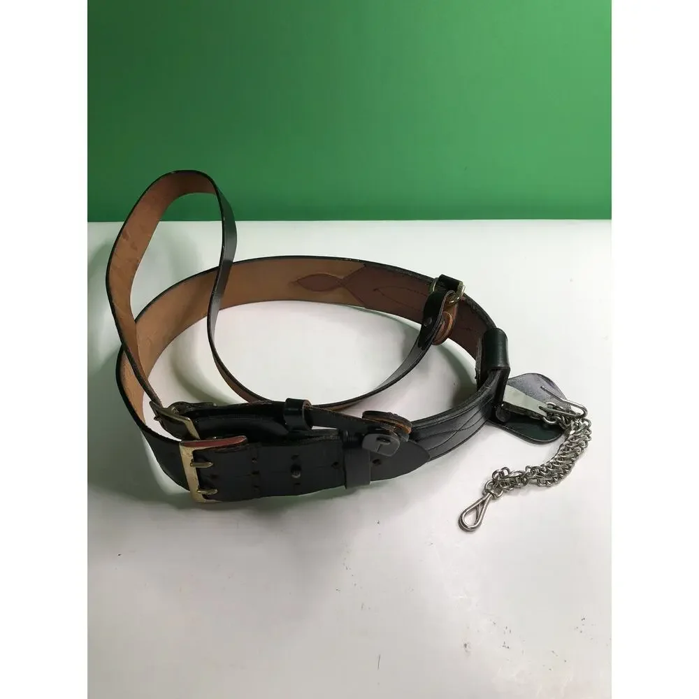 Vintage SPARTAN BRAND Armed Forces Equipment H. S. Meyer W. Germany BELT Leather